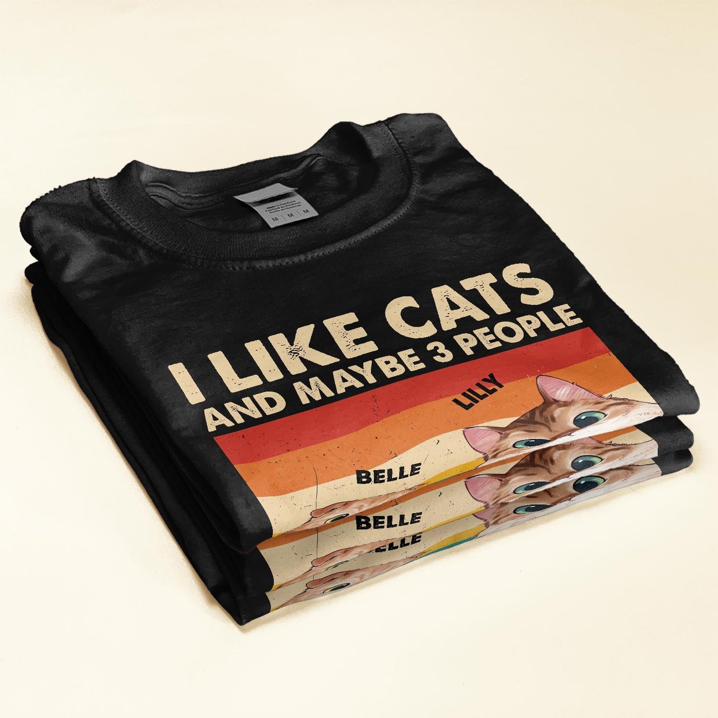 I Like Cats And Dogs And Maybe 3 People - Personalized Shirt