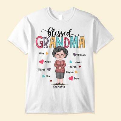 Blessed Grandma  - Personalized Shirt - Birthday, Mother's DayGift For Mom, Mother, Grandma, Nana, Mimi