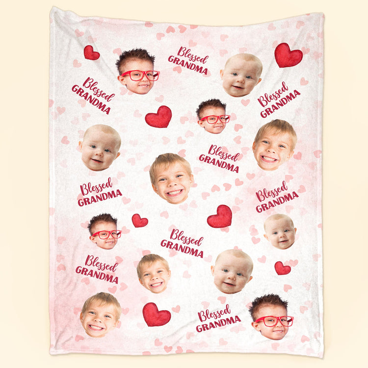 Blessed Grandma - Personalized Blanket - Christmas, New Year Gift For Grandma, Nana, Mimi, Gigi