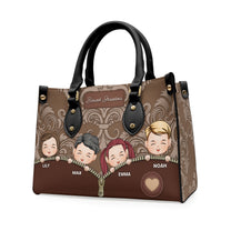 Blessed Grandma - Personalized Leather Bag