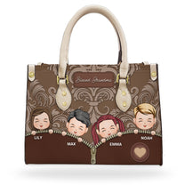 Blessed Grandma - Personalized Leather Bag