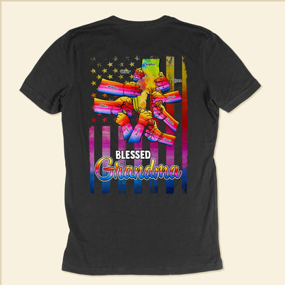 Blessed Grandma - Personalized Shirt - Birthday, Christmas, Grandparents' Day Gift For Grandma, Grammy, Gigi, Nana, Nanny, Mimi, Mom, Mama