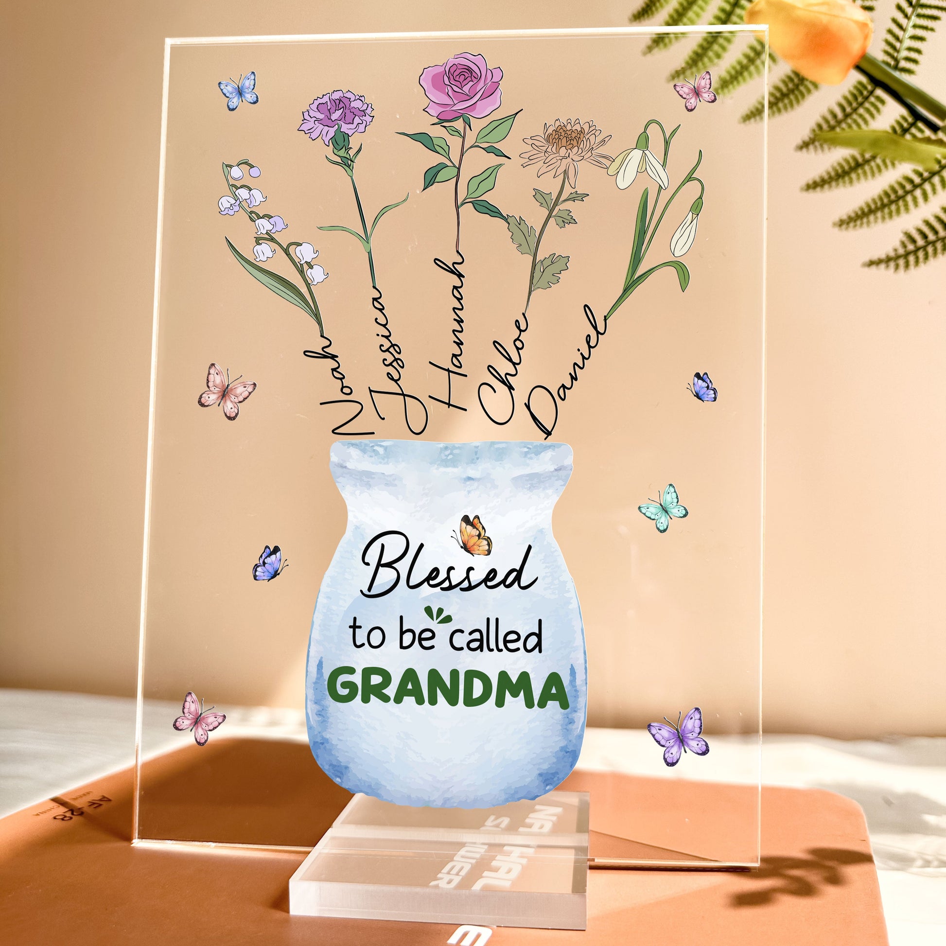 Blessed To Be Called Grandma - Personalized Acrylic Plaque