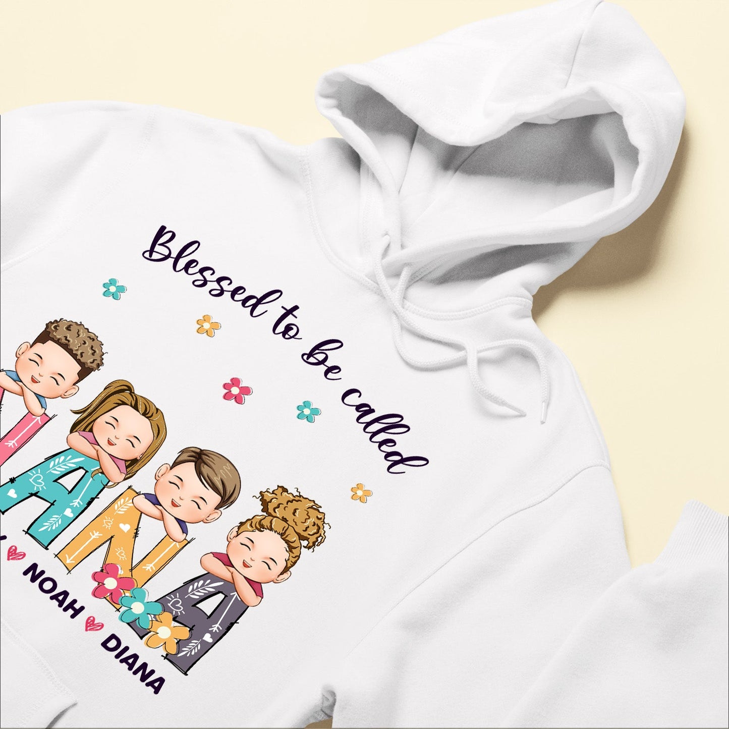 Blessed To Be Called Nana Grandma - Personalized Shirt