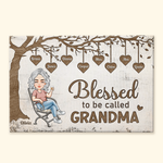 Blessed To Be Called Nana - Personalized Wrapped Canvas