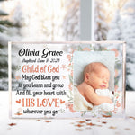 Blessings Baptism Gift From Godparents Religious Baby - Personalized Acrylic Photo Plaque