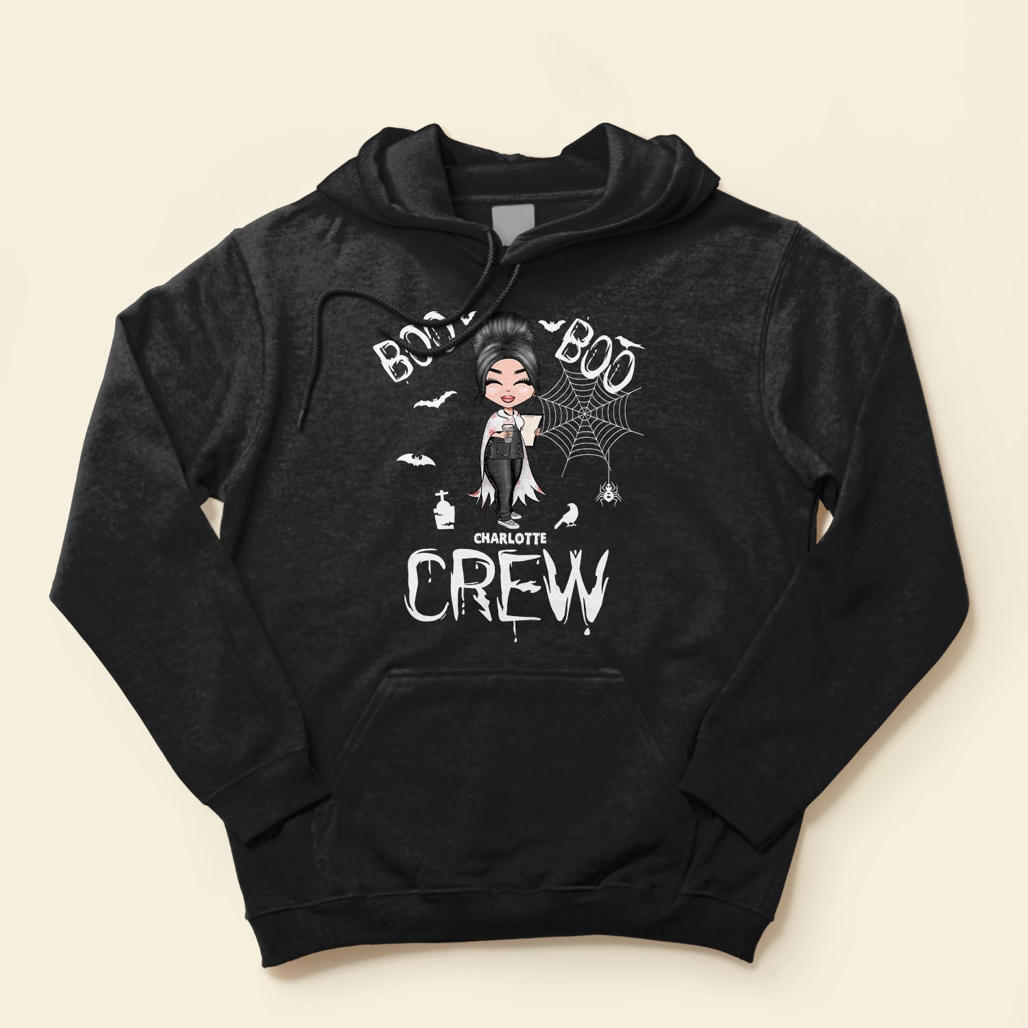 Boo Boo Crew - Personalized Shirt - Halloween  Gift For Doctor & Nurse - Cartoon Nurse