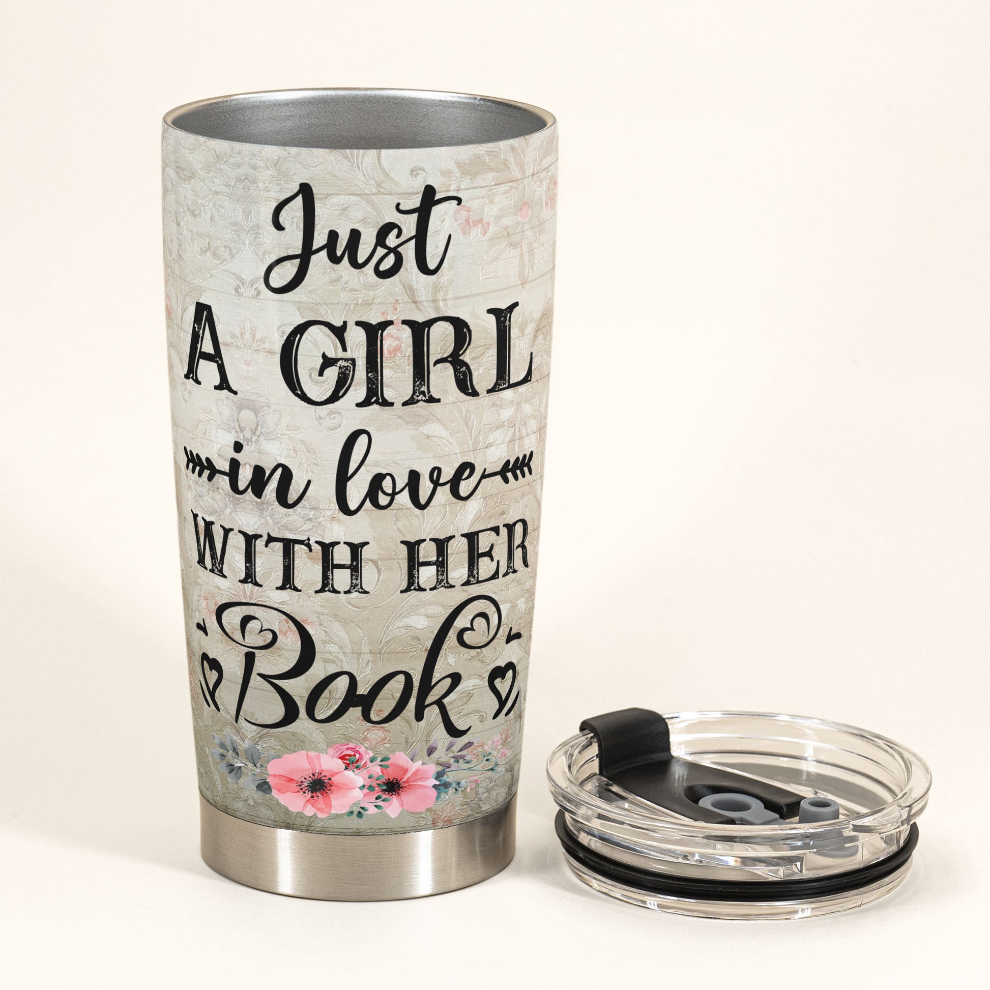 Book Nerd  - Personalized Tumbler Cup - Birthday Gift For Book Lovers
