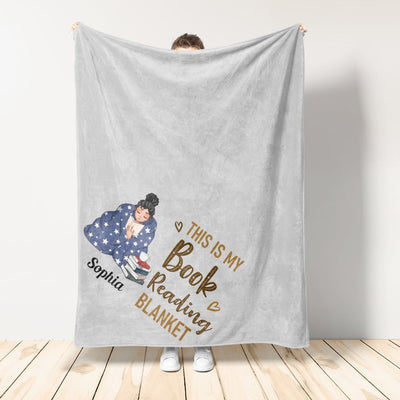 Book Reading Blanket  - Personalized Blanket