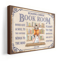 Books Give A Soul To The - Personalized Canvas/Poster - Gift For Book Lovers