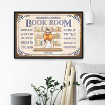 Books Give A Soul To The - Personalized Canvas/Poster - Gift For Book Lovers