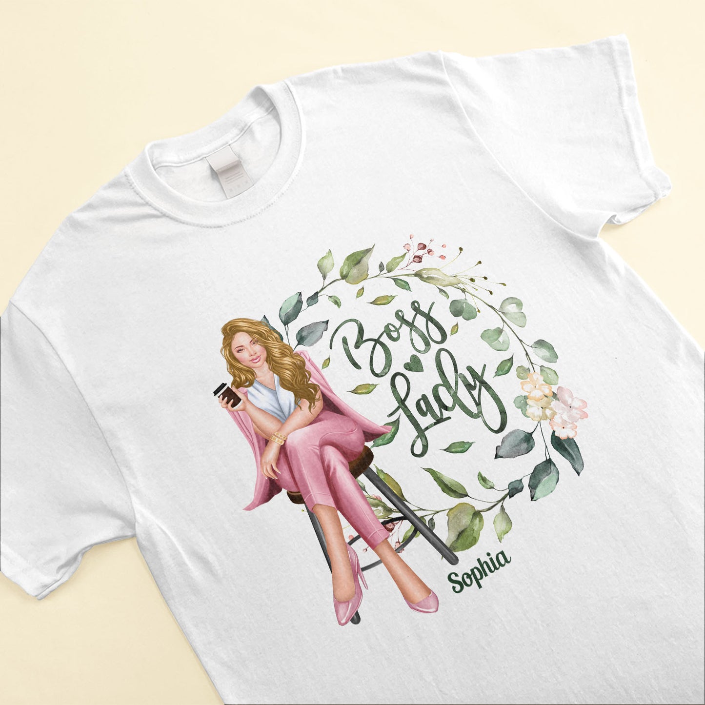 Boss Lady - Personalized Shirt - Birthday Gift Motivational Gift For Woman, Wife, Boss