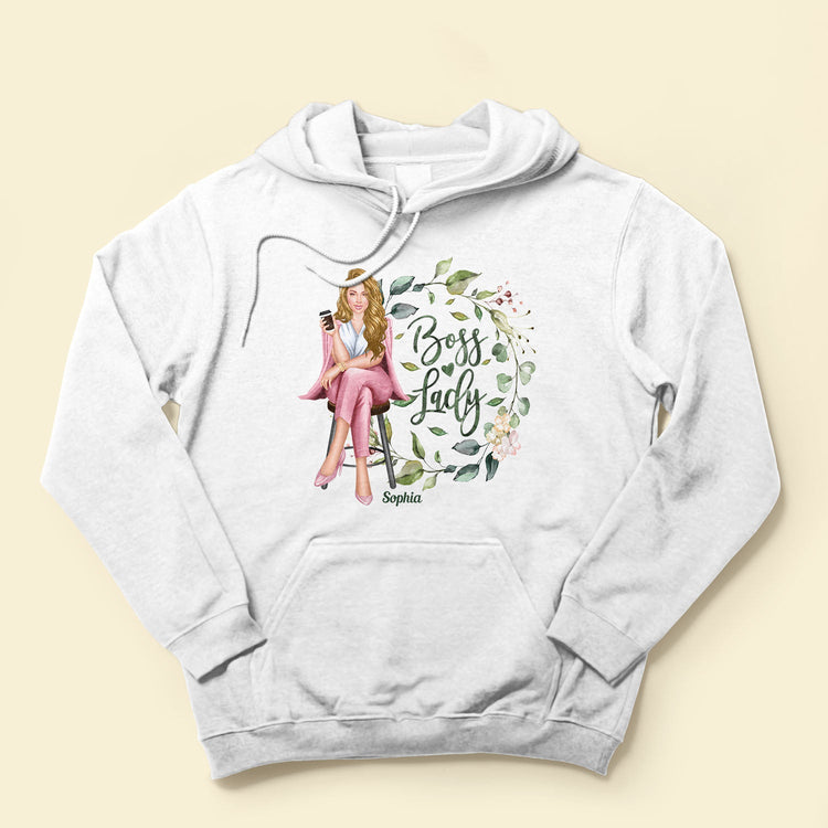 Boss Lady - Personalized Shirt - Birthday Gift Motivational Gift For Woman, Wife, Boss