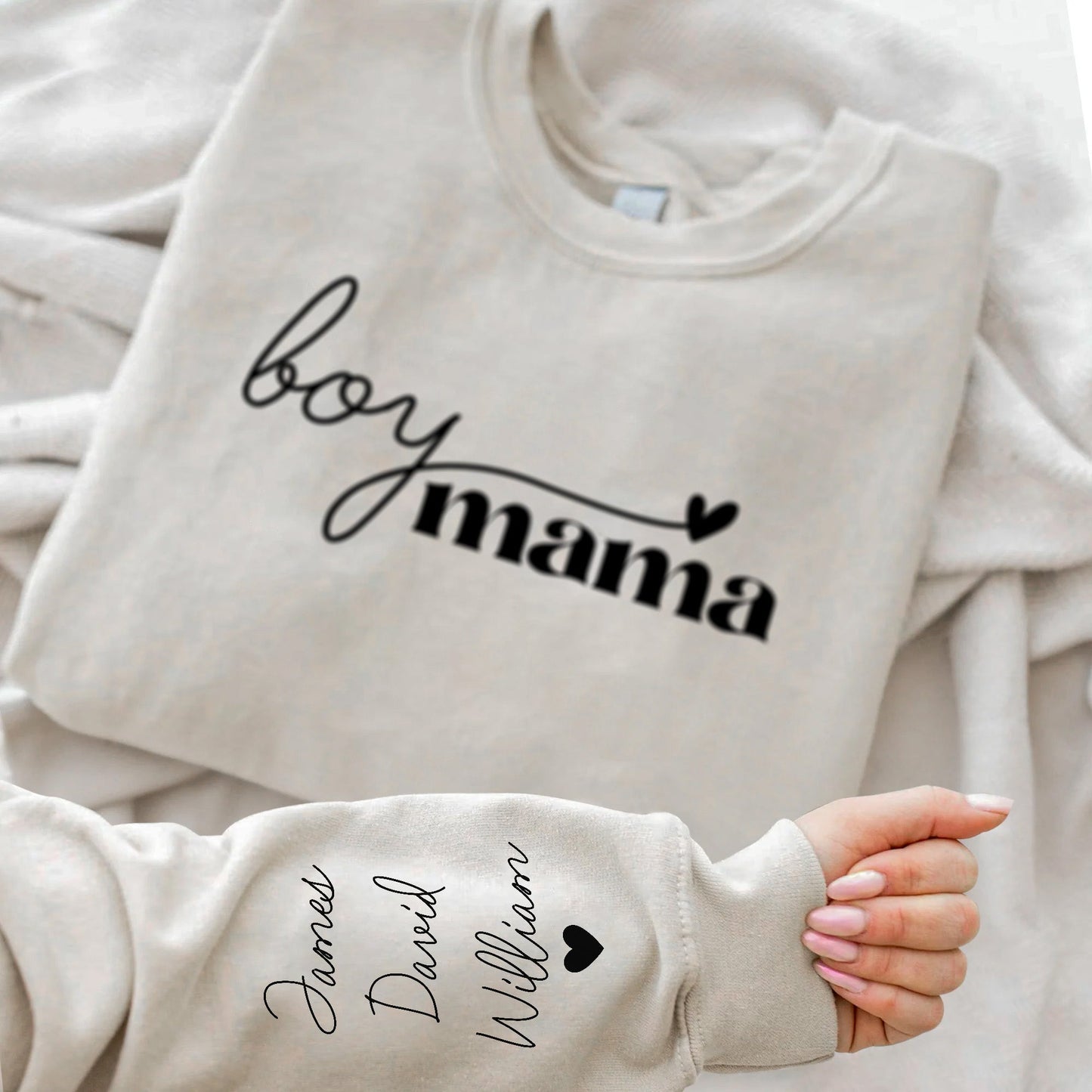 Boy Mama - Personalized Sweatshirt