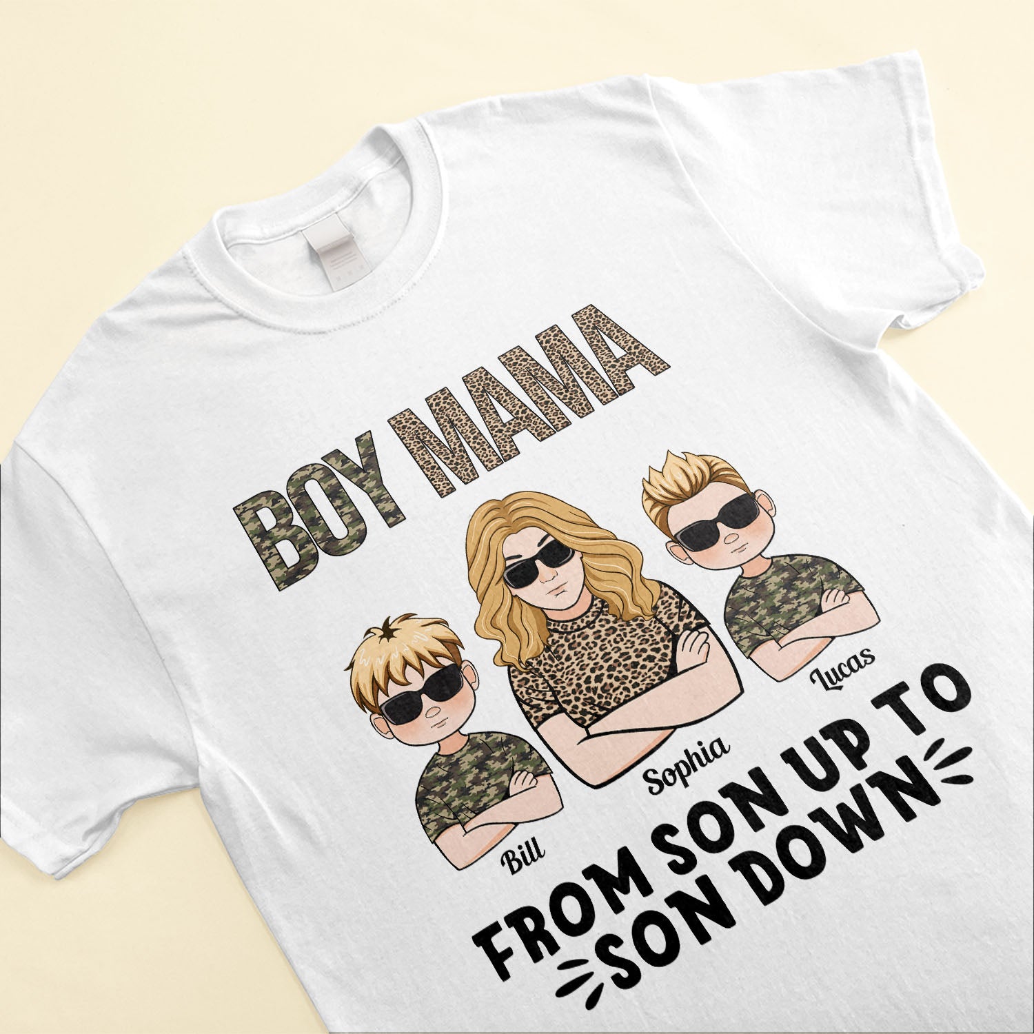 Boy Mom from Son Up to Son Down - Funny New Mama Gift - Happy Mothers Day Long Sleeve T-Shirt