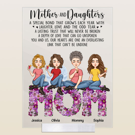 Mother & Daughter A Special Bond - Personalized Acrylic Plaque