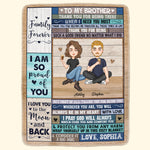 Brother - Thank You For Being You  - Personalized Blanket