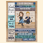 Brother - Thank You For Being You  - Personalized Blanket