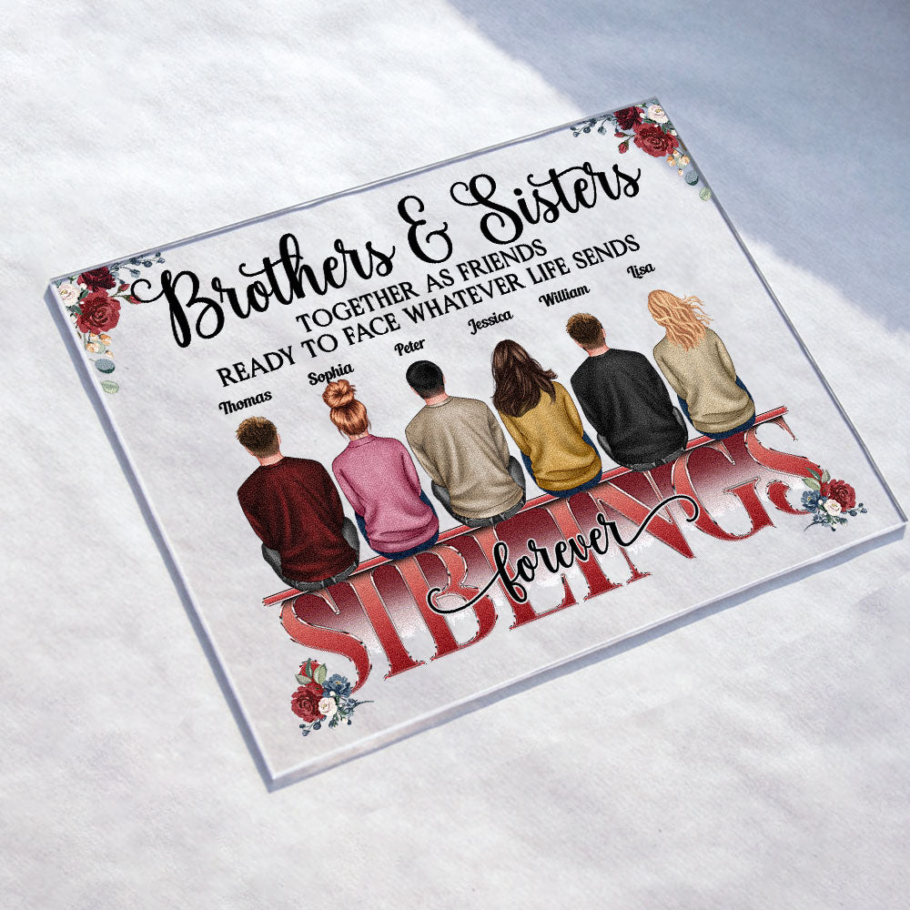 Brother & Sister Stick Together Till The End - Personalized Acrylic Pl ...