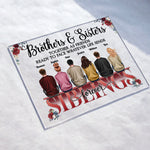 Brother & Sister Stick Together Till The End - Personalized Acrylic Plaque