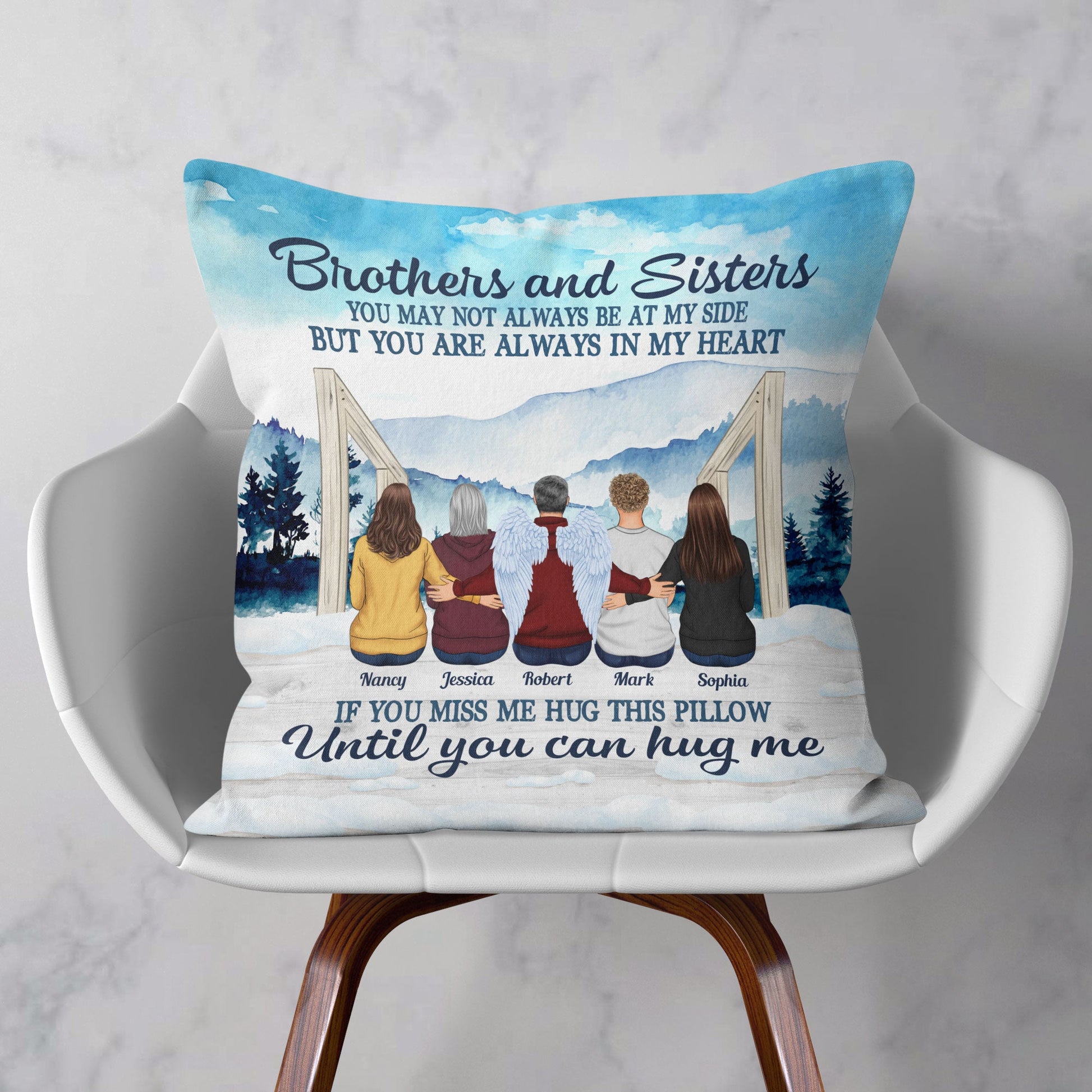 Brothers And Sisters Forever - Personalized Pillow - Christmas Gift Birthday Gift For Brothers, Sisters, Family