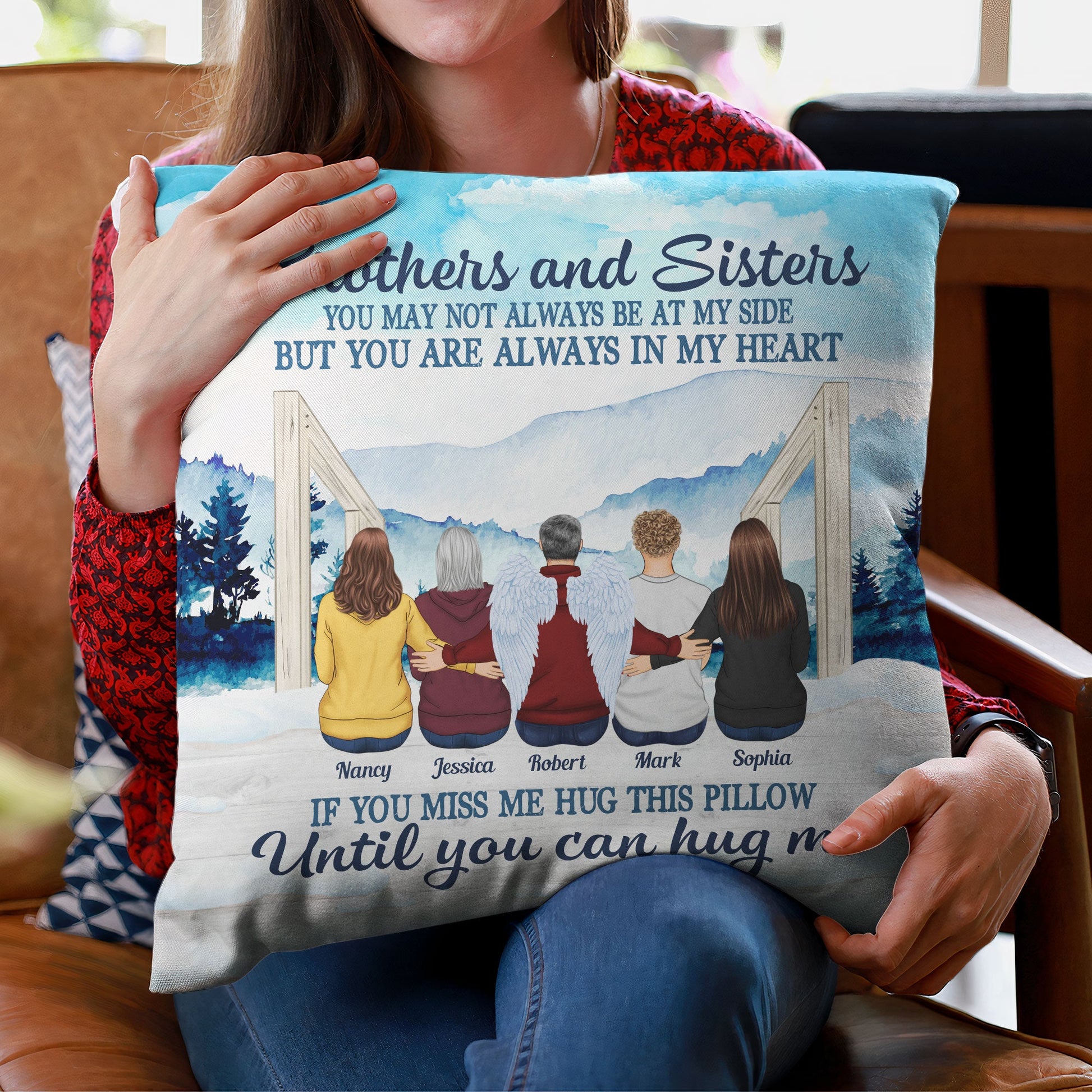 Brothers And Sisters Forever - Personalized Pillow - Christmas Gift Birthday Gift For Brothers, Sisters, Family