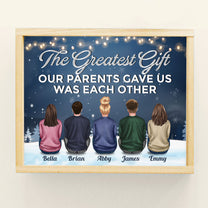 The Love Of Brothers & Sisters Is Forever - Personalized Poster - Christmas Gift For Siblings, Brothers & Sisters