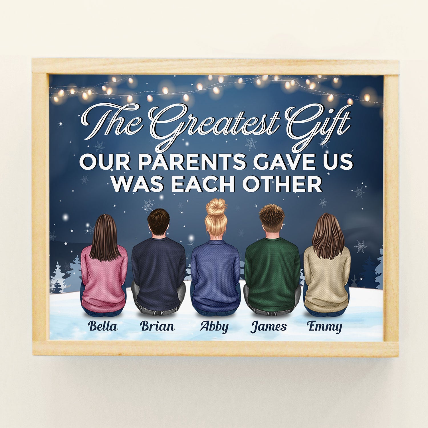 The Love Of Brothers & Sisters Is Forever - Personalized Poster - Christmas Gift For Siblings, Brothers & Sisters