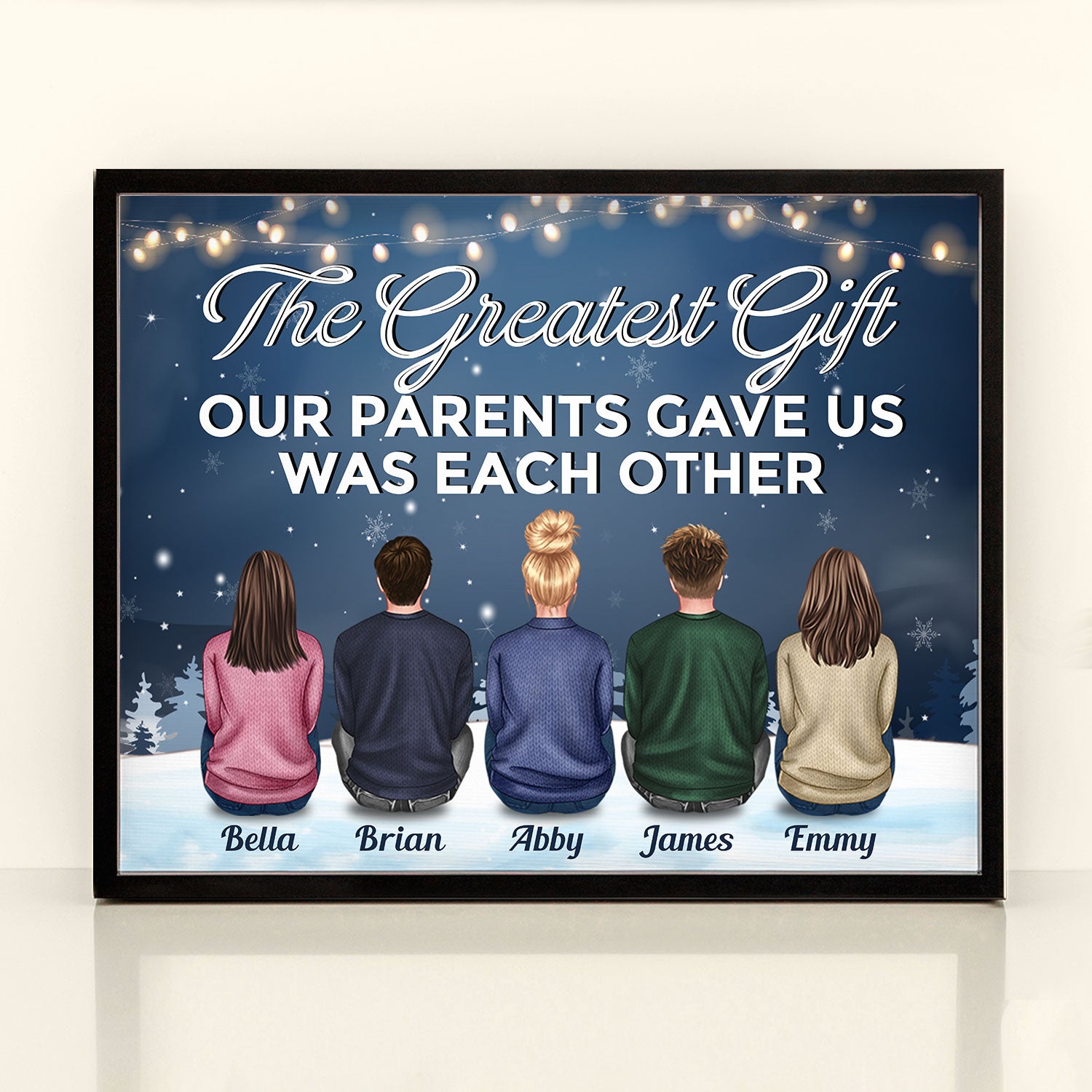 The Love Of Brothers & Sisters Is Forever - Personalized Poster - Christmas Gift For Siblings, Brothers & Sisters