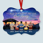 Brothers & Sisters Are God Way Of Making Sure We Never Walk Alone - Personalized Aluminum Ornament - Christmas Gift For Brothers & Sister, Cousins - Family Hugging
