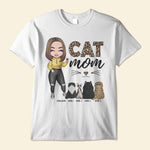 CAT MOM - Personalized Shirt - Cartoon Girl