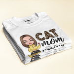 CAT MOM - Personalized Shirt - Cartoon Girl