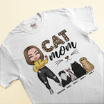 CAT MOM - Personalized Shirt - Cartoon Girl