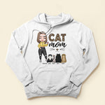 CAT MOM - Personalized Shirt - Cartoon Girl