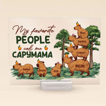 Call Me Capymama - Personalized Acrylic Plaque