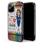 Calm Grateful Teacher - Personalized Clear Phone Case