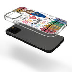 Calm Grateful Teacher - Personalized Clear Phone Case