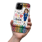 Calm Grateful Teacher - Personalized Clear Phone Case