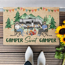 Camper Sweet Camper - Personalized Doormat