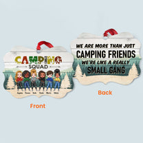 Camping Squad - Personalized Two-Sided Aluminum Ornament - Christmas Gift For Camping Lovers