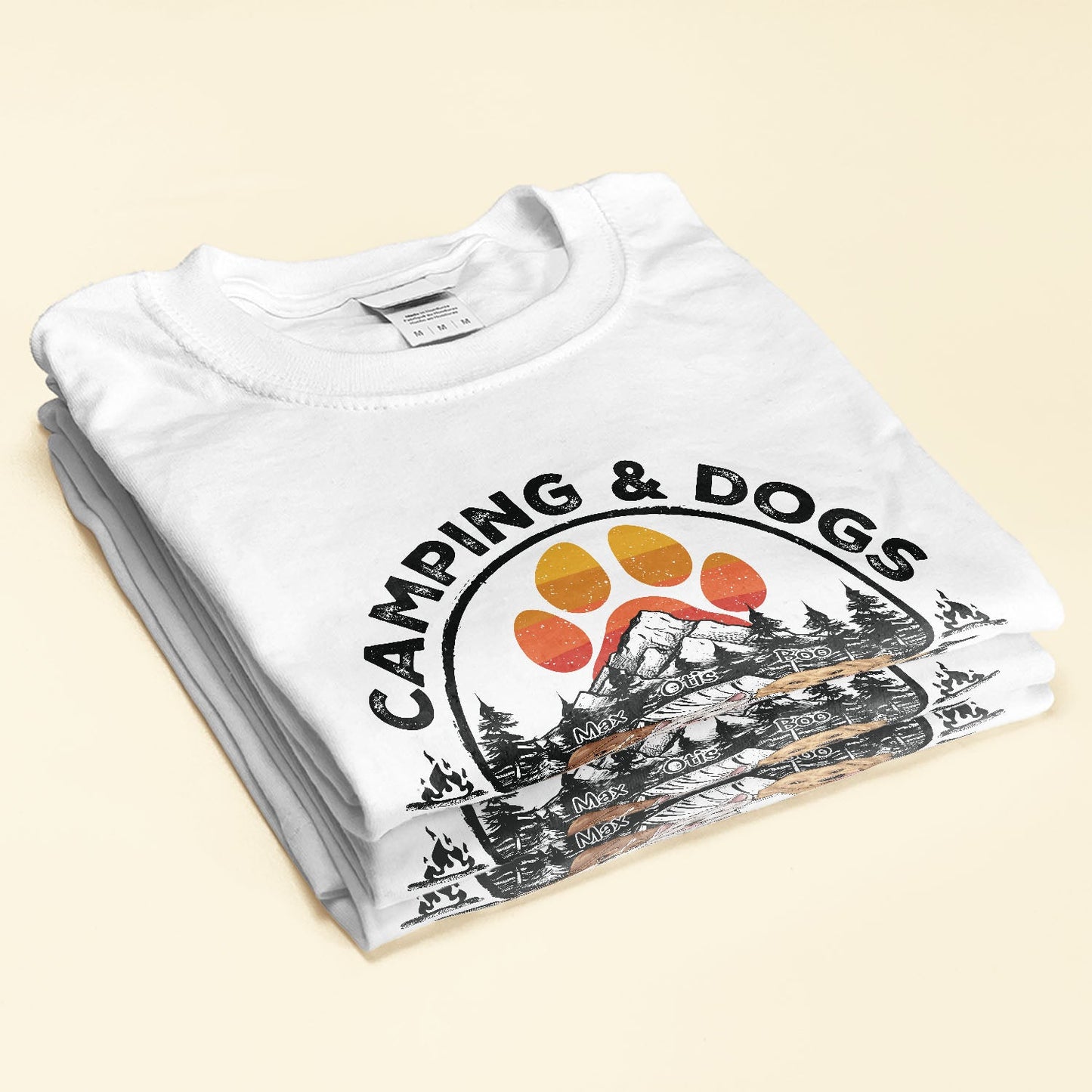 Camping & Dogs Are My Therapy - Personalized Shirt