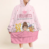 Can I Go Back To Bed Now - Personalized Oversized Blanket Hoodie