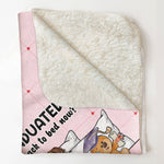 Can I Go Back To Bed Now (Corner Version)- Personalized Blanket