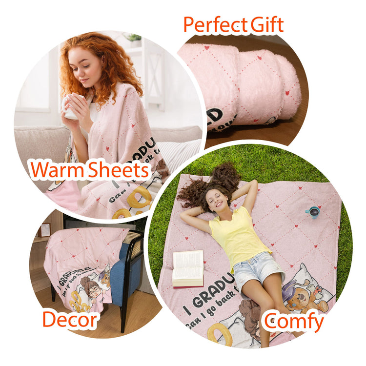 Can I Go Back To Bed Now (Corner Version)- Personalized Blanket