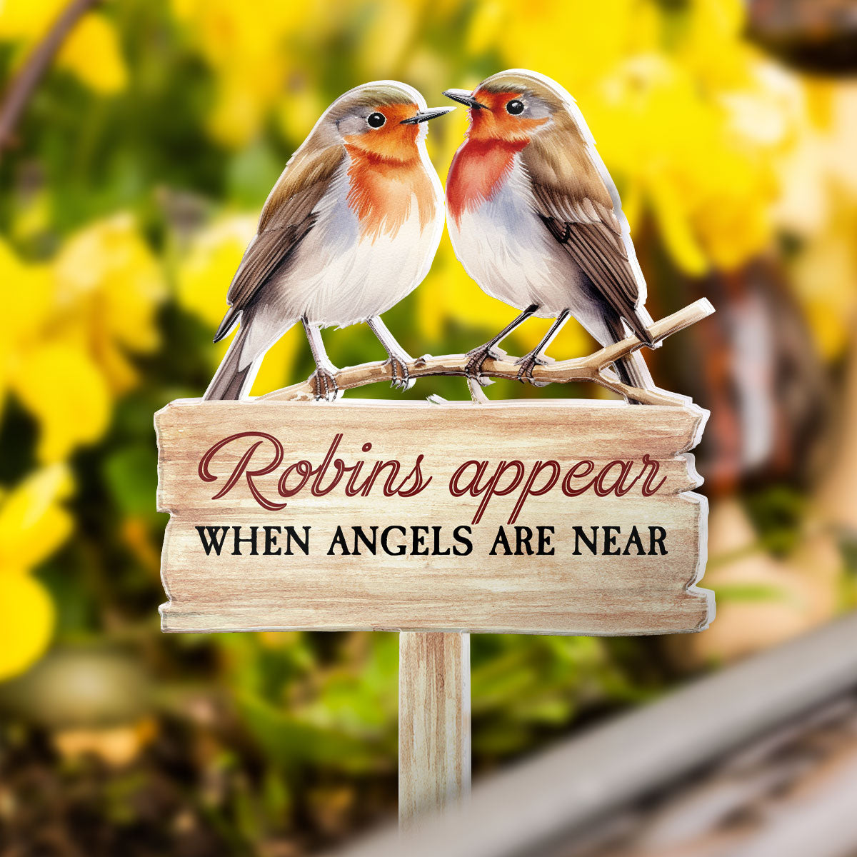 Cardinals Appear When Angels Are Near - Personalized Garden Stake