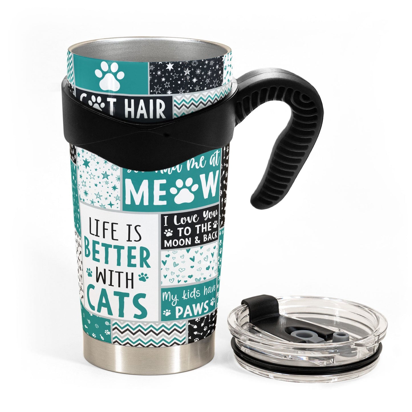 Cat Mom Funny Version - Personalized Tumbler Cup