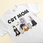 Cat Mom - Personalized Shirt - Birthday, Funny, Mother's Day Gift For Her, Woman, Girl, Cat Mom, Cat Mama, Fur Mama