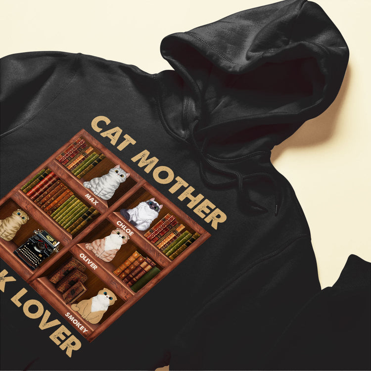 Cat Parents Book Lovers - Personalized Shirt - Birthday Gift For Cat Mom, Cat Dad