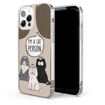 Cat Person - Personalized Clear Phone Case