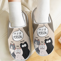 Cat Person - Personalized Slippers